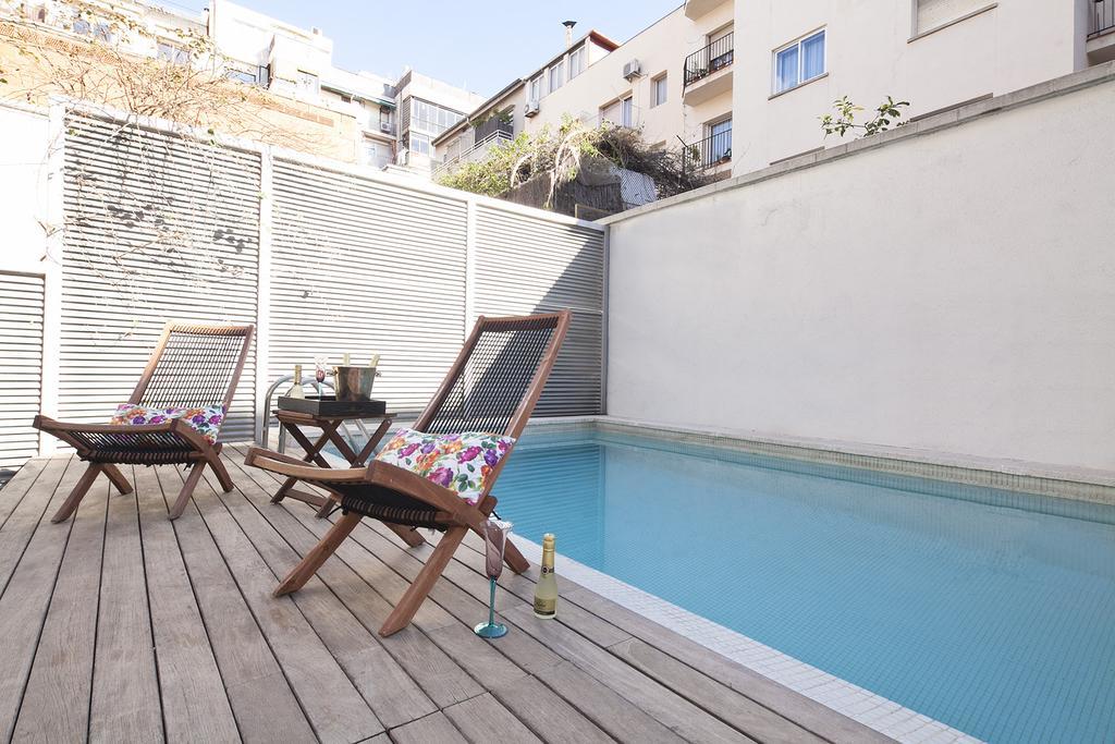 Apartment Barcelona Rentals - Private Pool And Garden Center Exteriér fotografie