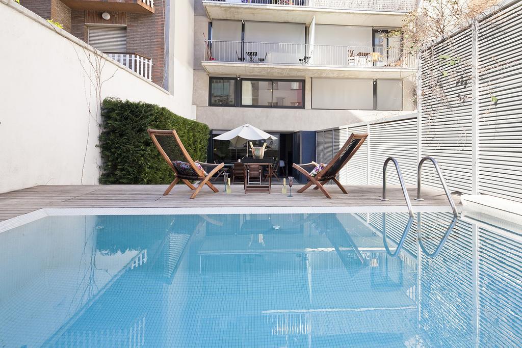 Apartment Barcelona Rentals - Private Pool And Garden Center Exteriér fotografie